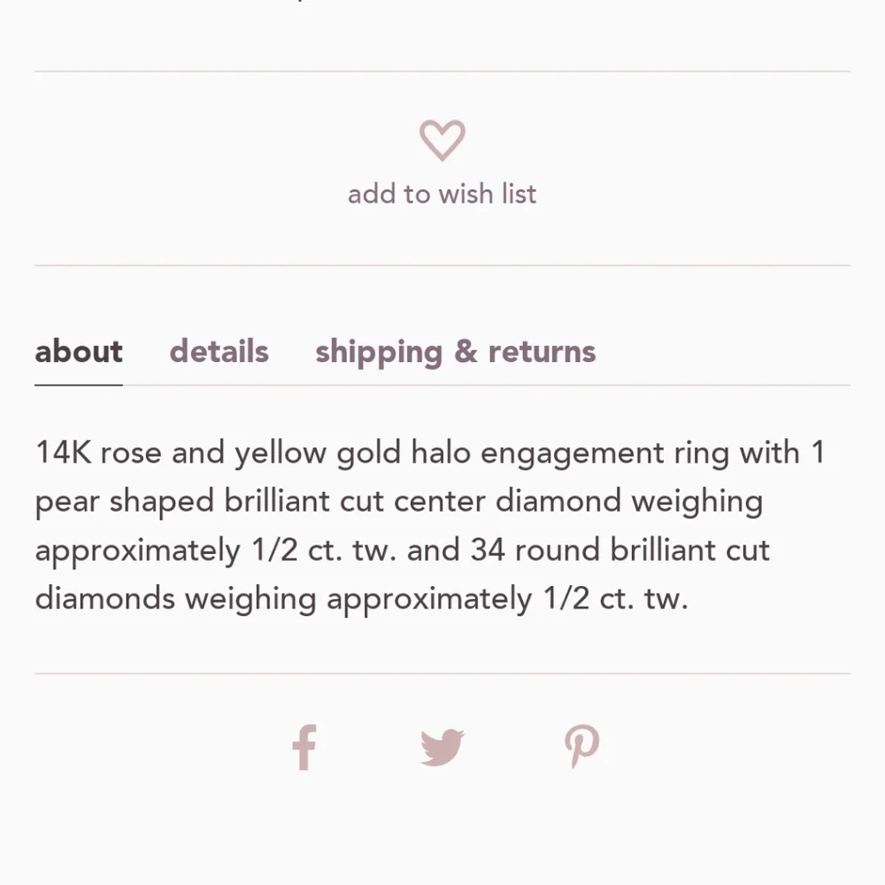 Zac Posen 1 Ct. Tw. Diamond Engagement Ring 14K Rose Gold